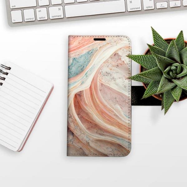 Kryt na mobil iSaprio flip puzdro Colour Marble pre iPhone XR ...