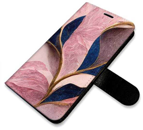 Kryt na mobil iSaprio flip puzdro Pink Leaves na iPhone XR ...