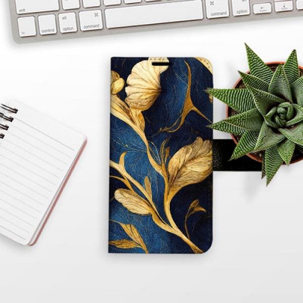 Kryt na mobil iSaprio flip puzdro GoldBlue pre Samsung Galaxy A03 ...