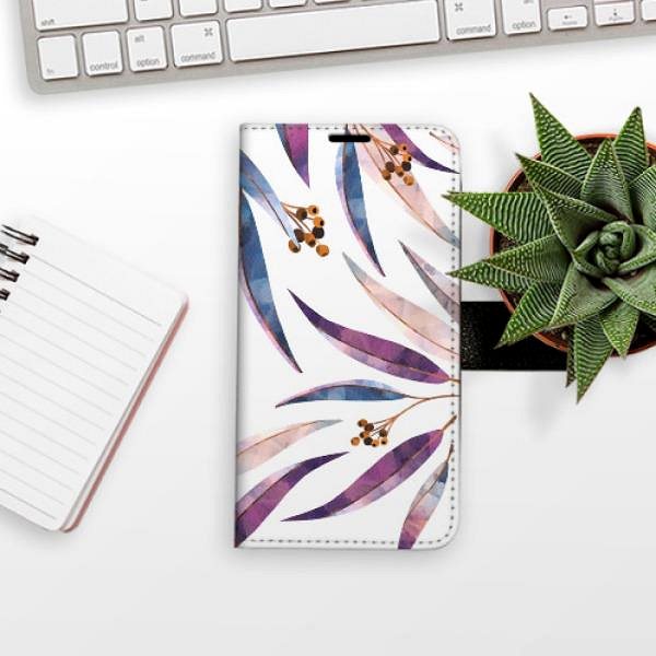 Kryt na mobil iSaprio flip puzdro Ornamental Leaves pre Samsung Galaxy A03 ...