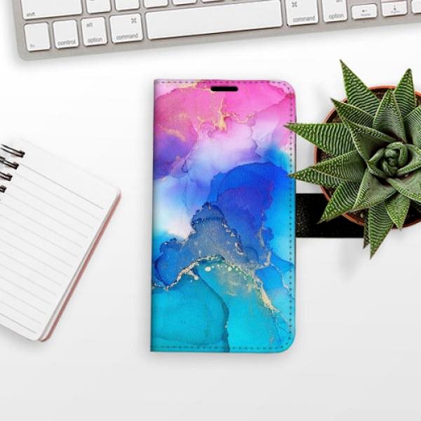 Kryt na mobil iSaprio flip puzdro BluePink Paint na Samsung Galaxy A12 ...