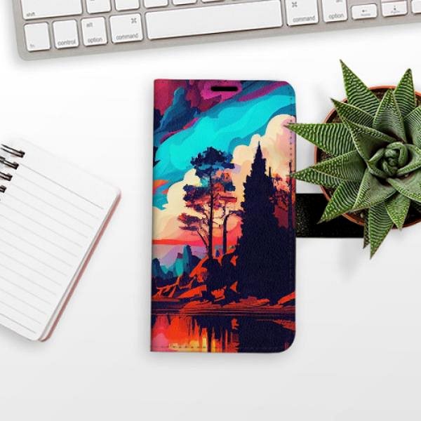 Kryt na mobil iSaprio flip puzdro Colorful Mountains 02 pre Samsung Galaxy A12 ...