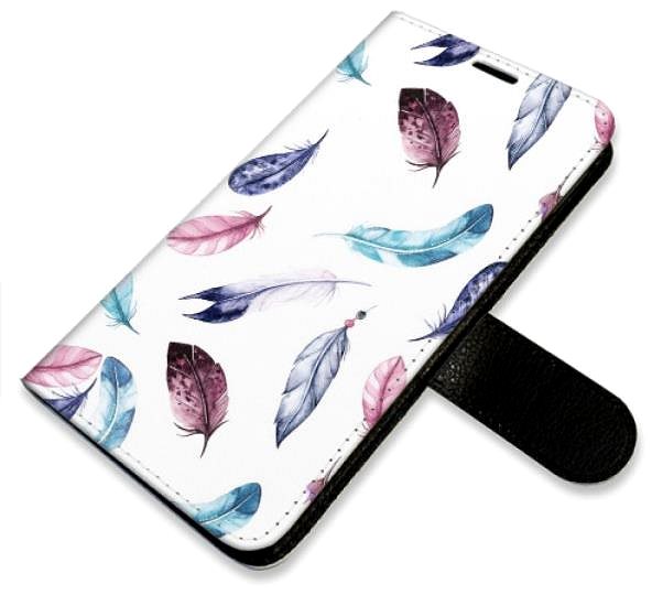Kryt na mobil iSaprio flip puzdro Colorful Feathers na Samsung Galaxy A21s ...