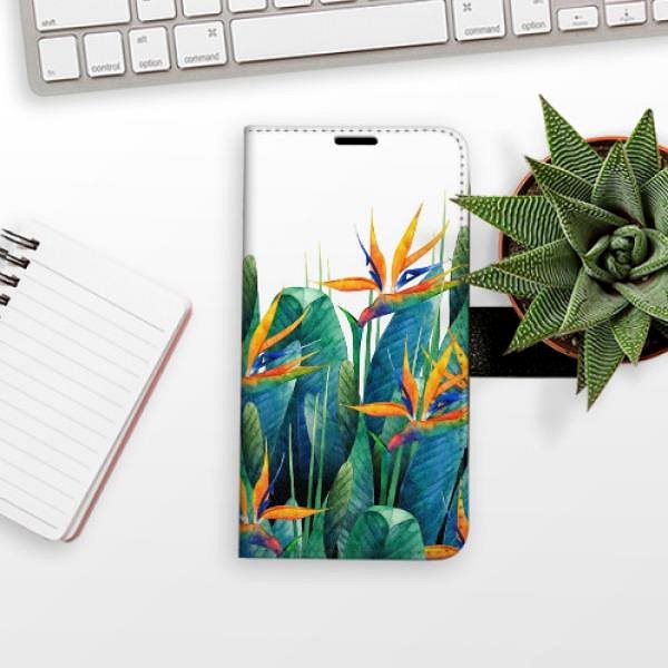 Kryt na mobil iSaprio flip puzdro Exotic Flowers 02 na Samsung Galaxy A21s ...