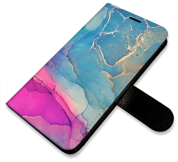 Kryt na mobil iSaprio flip puzdro Colour Marble 02 na Samsung Galaxy A34 5G ...