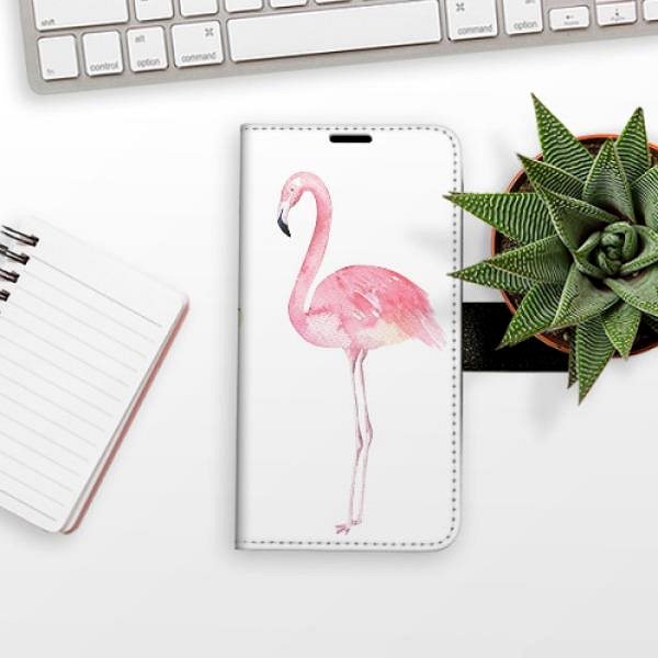 Kryt na mobil iSaprio flip puzdro Flamingos pre Samsung Galaxy A34 5G ...