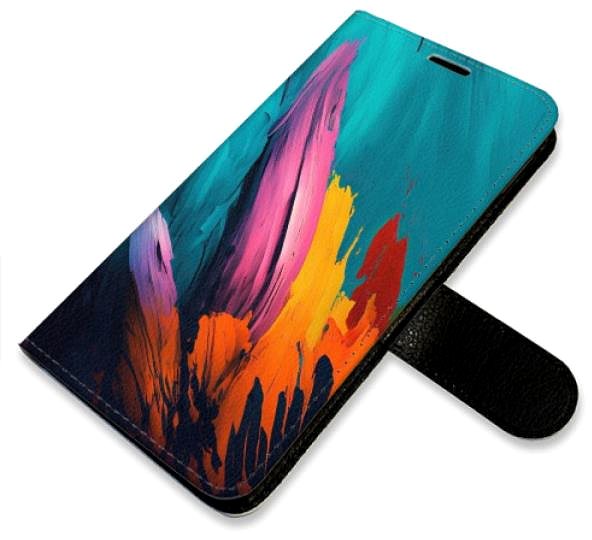 Kryt na mobil iSaprio flip puzdro Orange Paint 02 na Samsung Galaxy A34 5G ...