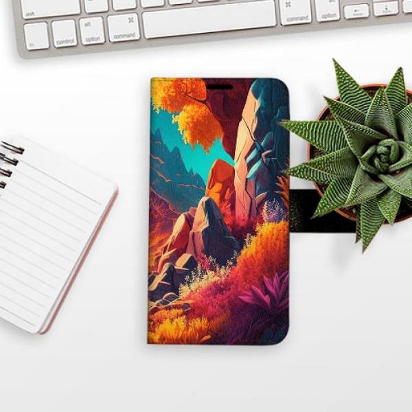 Kryt na mobil iSaprio flip puzdro Colorful Mountains na Samsung Galaxy A34 5G ...