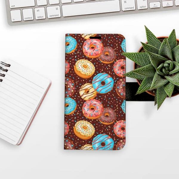 Kryt na mobil iSaprio flip puzdro Donuts Pattern pre Samsung Galaxy A40 ...
