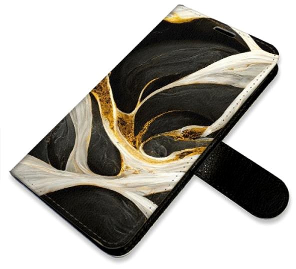 Kryt na mobil iSaprio flip puzdro BlackGold Marble pre Samsung Galaxy A41 ...