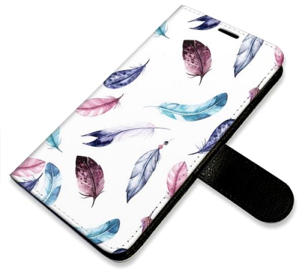 Kryt na mobil iSaprio flip puzdro Colorful Feathers na Samsung Galaxy A41 ...