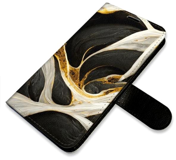 Kryt na mobil iSaprio flip puzdro BlackGold Marble pre Samsung Galaxy A50 ...