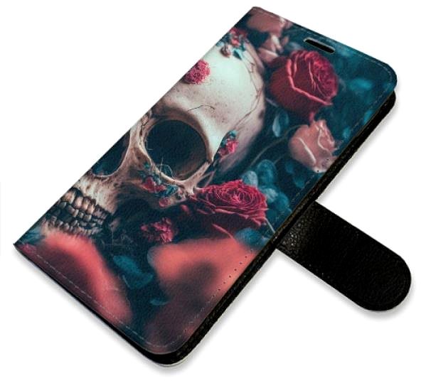 Kryt na mobil iSaprio flip puzdro Skull in Roses 02 pre Samsung Galaxy A50 ...