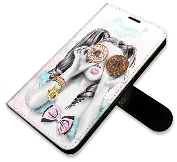 Kryt na mobil iSaprio flip puzdro Donut Worry Girl pre Samsung Galaxy A52/A52 5G/A52s ...