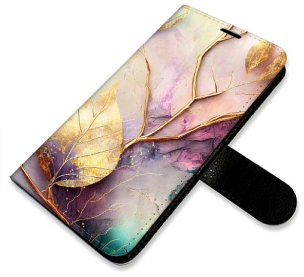 Kryt na mobil iSaprio flip puzdro Gold Leaves 02 pre Samsung Galaxy A52/A52 5G/A52s ...