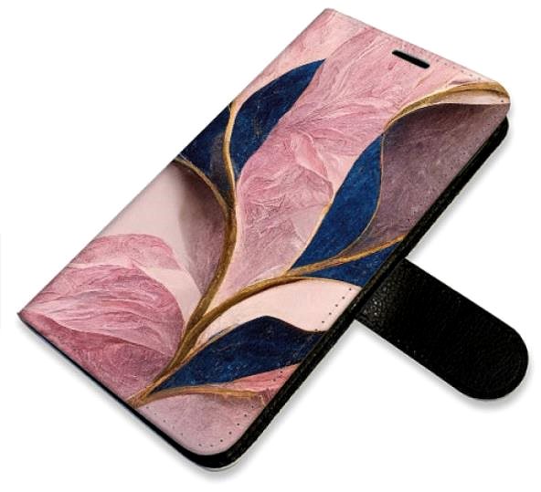 Kryt na mobil iSaprio flip puzdro Pink Leaves pre Samsung Galaxy S10 ...