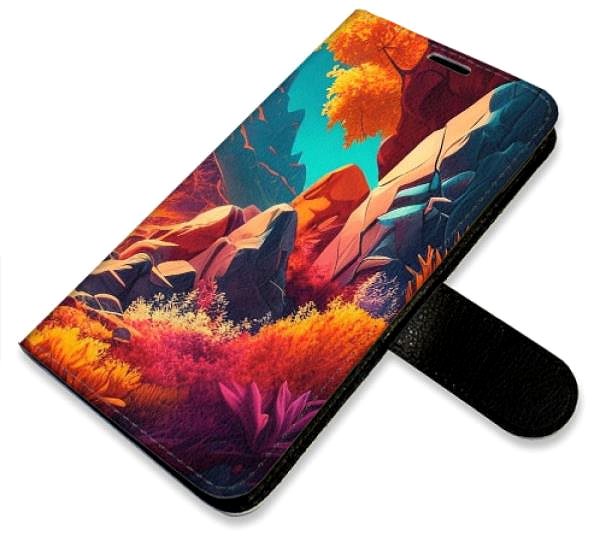 Kryt na mobil iSaprio flip puzdro Colorful Mountains na Samsung Galaxy S21 FE 5G ...