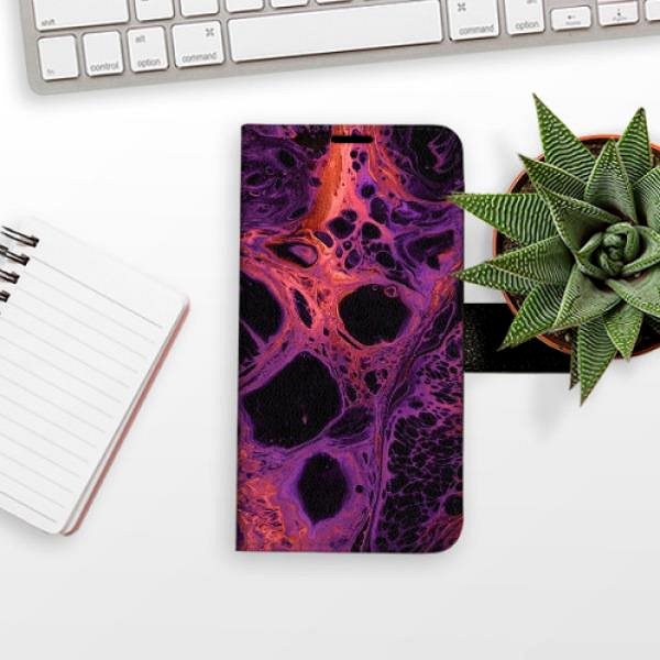 Kryt na mobil iSaprio flip puzdro Abstract Dark 02 pre Samsung Galaxy S23 Ultra ...