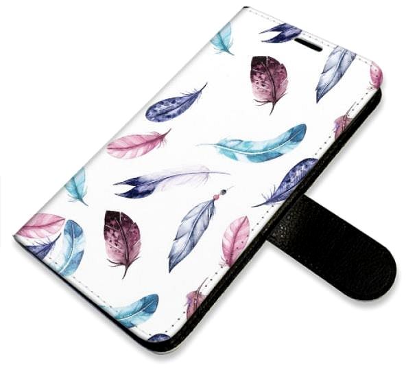 Kryt na mobil iSaprio flip puzdro Colorful Feathers pre Xiaomi 13 ...