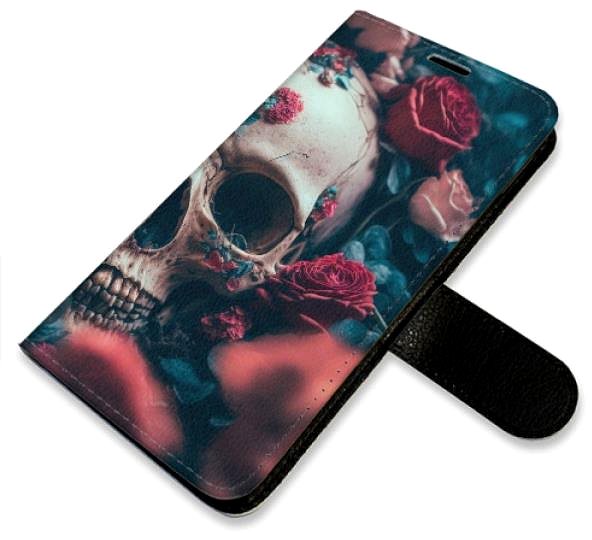 Kryt na mobil iSaprio flip puzdro Skull in Roses 02 pre Xiaomi 13 ...