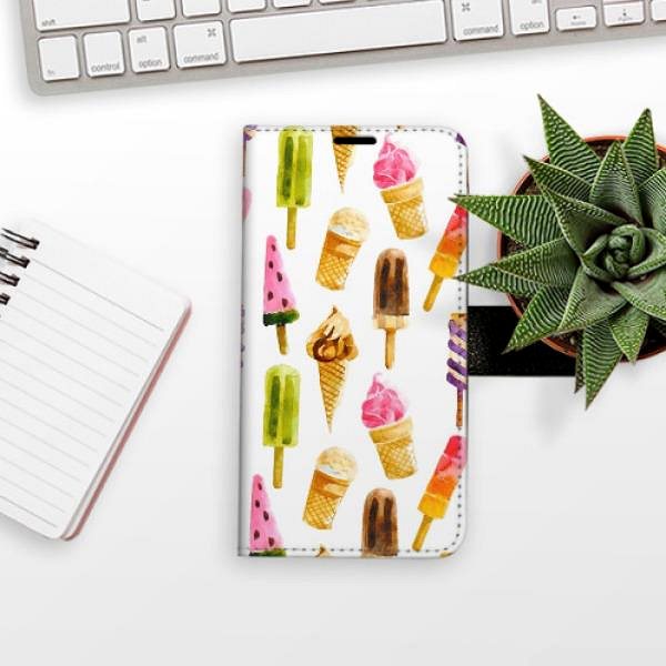 Kryt na mobil iSaprio flip puzdro Ice Cream Pattern na Xiaomi 13 Lite ...