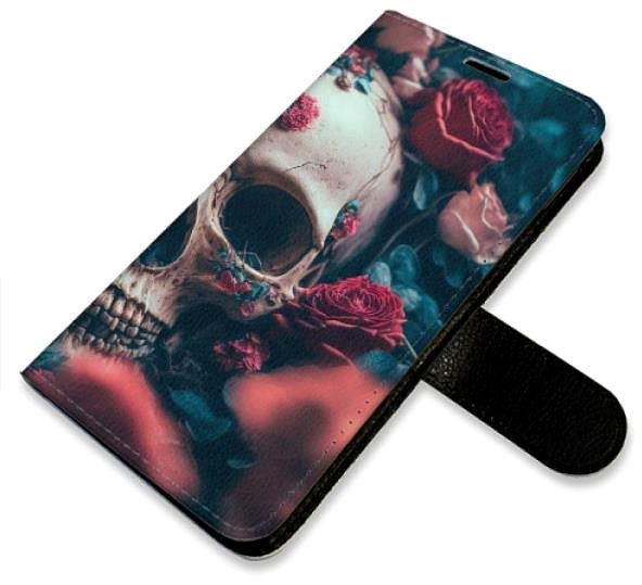 Kryt na mobil iSaprio flip puzdro Skull in Roses 02 na Xiaomi Redmi 10 ...