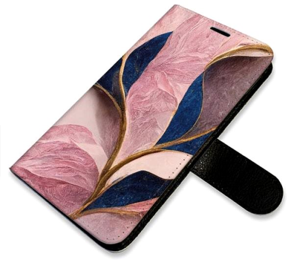 Kryt na mobil iSaprio flip puzdro Pink Leaves pre Xiaomi Redmi 8 ...