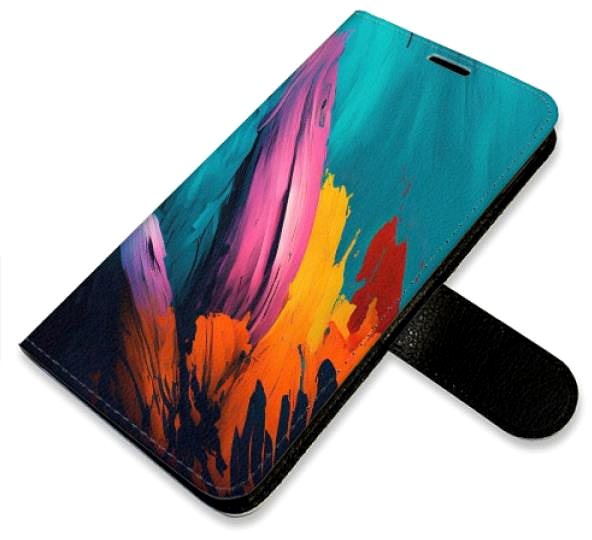 Kryt na mobil iSaprio flip puzdro Orange Paint 02 na Xiaomi Redmi 9C ...