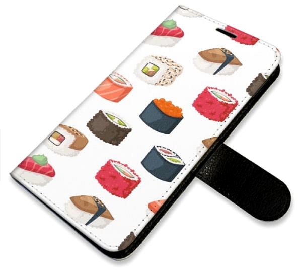 Kryt na mobil iSaprio flip puzdro Sushi Pattern 02 na Xiaomi Redmi Note 10/Note 10S ...
