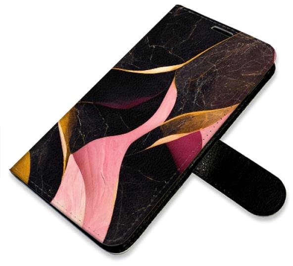 Kryt na mobil iSaprio flip puzdro Gold Pink Marble 02 na Xiaomi Redmi Note 11/Note 11S ...