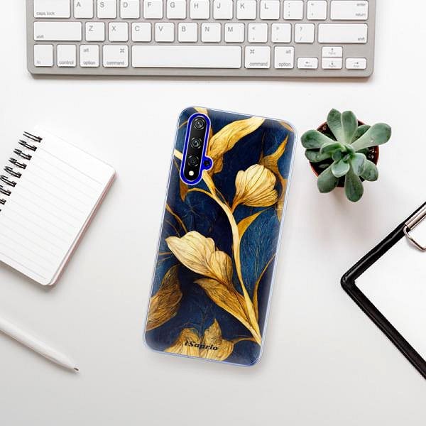 Kryt na mobil iSaprio Gold Leaves pre Honor 20 ...
