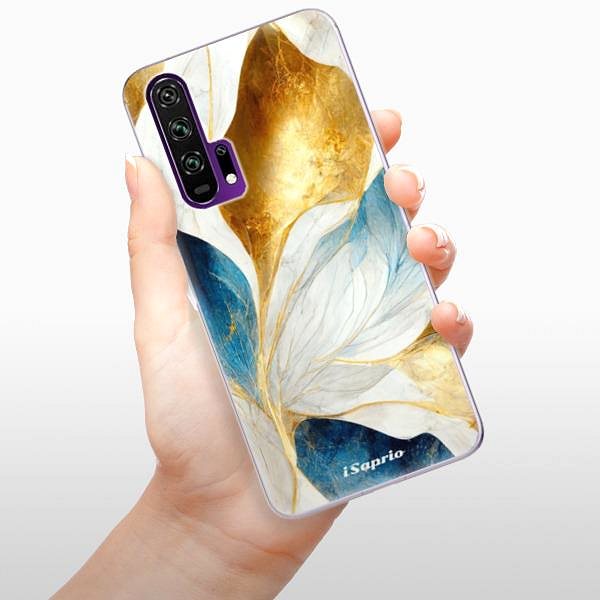 Kryt na mobil iSaprio Blue Leaves na Honor 20 Pro ...