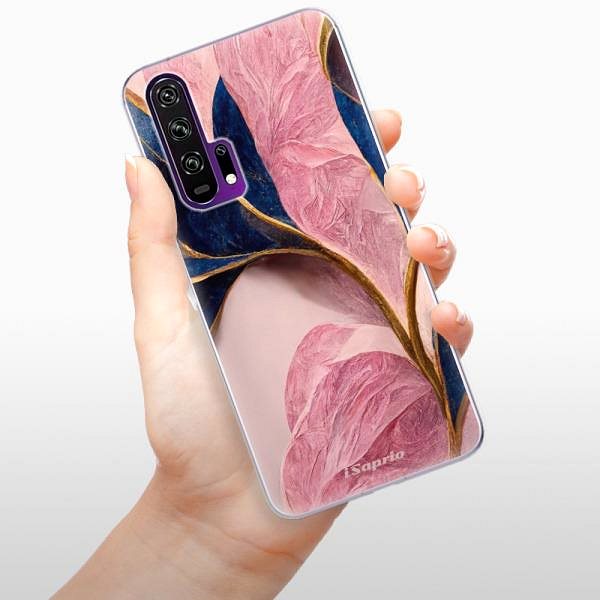 Kryt na mobil iSaprio Pink Blue Leaves pre Honor 20 Pro ...