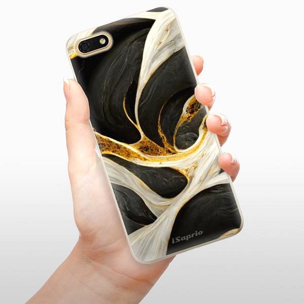 Kryt na mobil iSaprio Black and Gold na Honor 7S ...