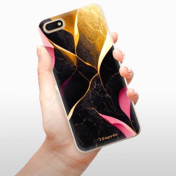 Kryt na mobil iSaprio Gold Pink Marble na Honor 7S ...