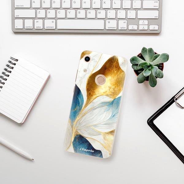 Kryt na mobil iSaprio Blue Leaves na Honor 8A ...