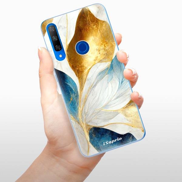 Kryt na mobil iSaprio Blue Leaves pre Honor 9X ...