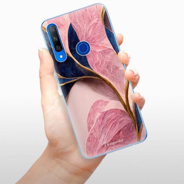 Kryt na mobil iSaprio Pink Blue Leaves na Honor 9X ...