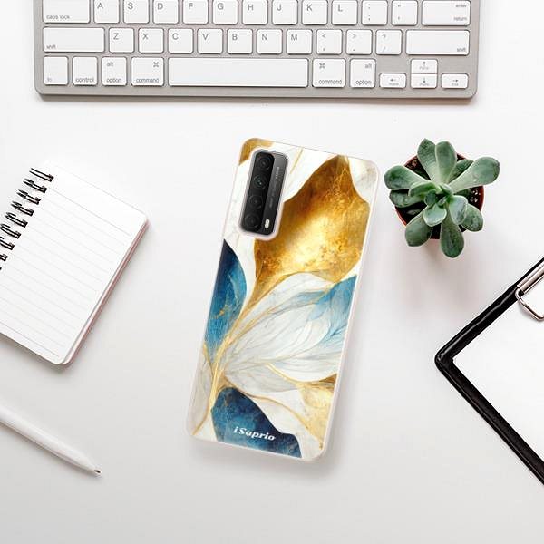 Kryt na mobil iSaprio Blue Leaves na Huawei P Smart 2021 ...