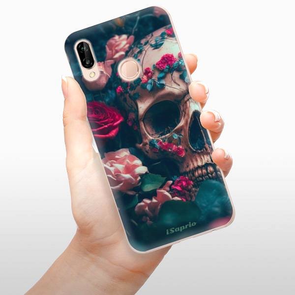 Kryt na mobil iSaprio Skull in Roses pre Huawei P20 Lite ...