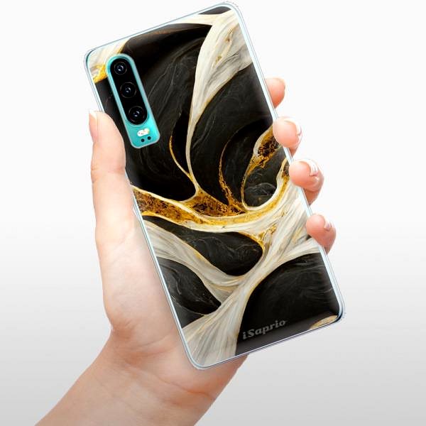 Kryt na mobil iSaprio Black and Gold na Huawei P30 ...