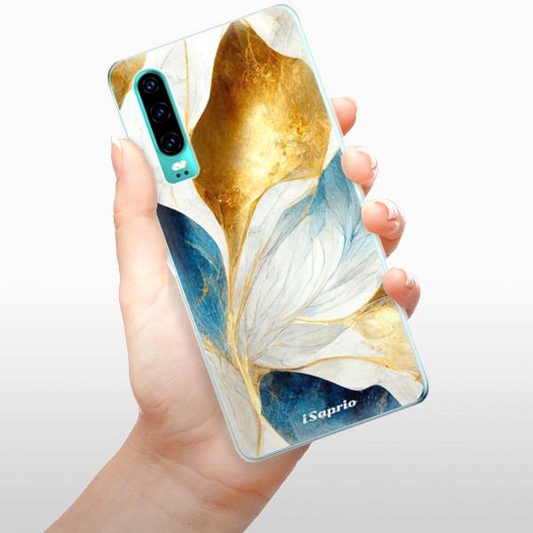 Kryt na mobil iSaprio Blue Leaves na Huawei P30 ...