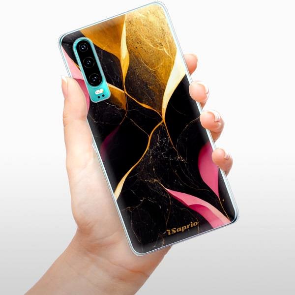Kryt na mobil iSaprio Gold Pink Marble na Huawei P30 ...