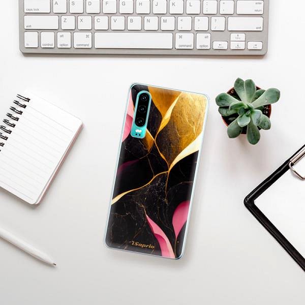 Kryt na mobil iSaprio Gold Pink Marble na Huawei P30 ...