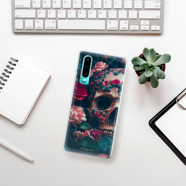 Kryt na mobil iSaprio Skull in Roses na Huawei P30 ...