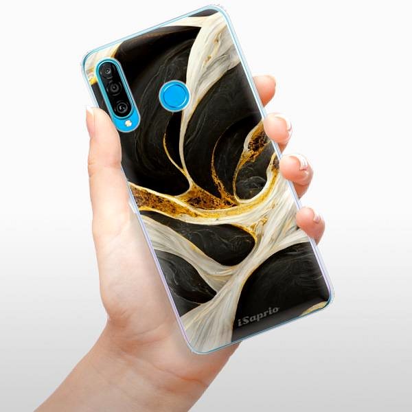 Kryt na mobil iSaprio Black and Gold pre Huawei P30 Lite ...