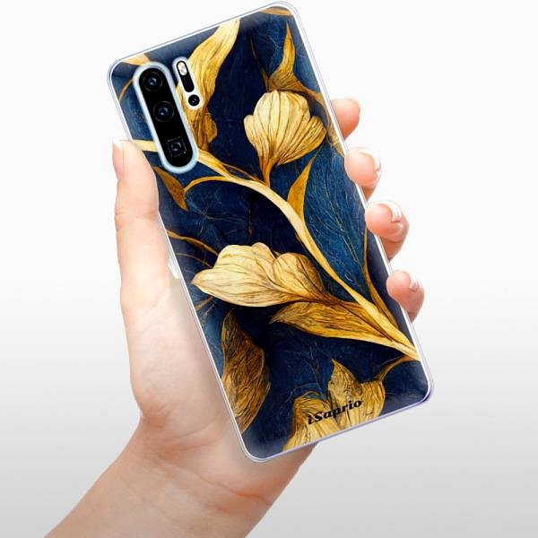 Kryt na mobil iSaprio Gold Leaves pre Huawei P30 Pro ...
