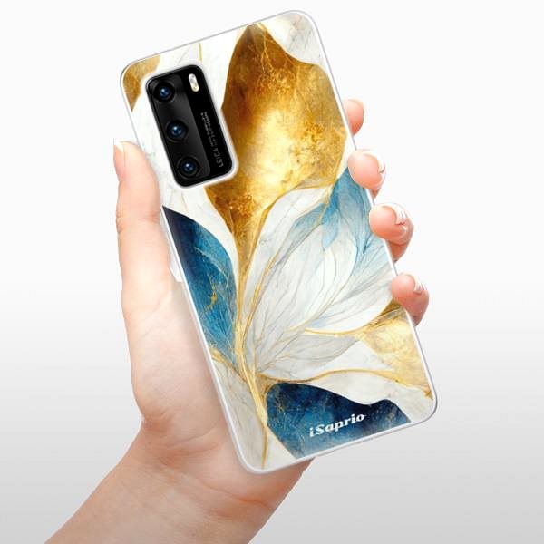 Kryt na mobil iSaprio Blue Leaves na Huawei P40 ...
