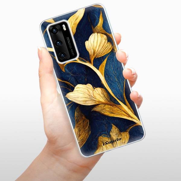 Kryt na mobil iSaprio Gold Leaves pre Huawei P40 ...