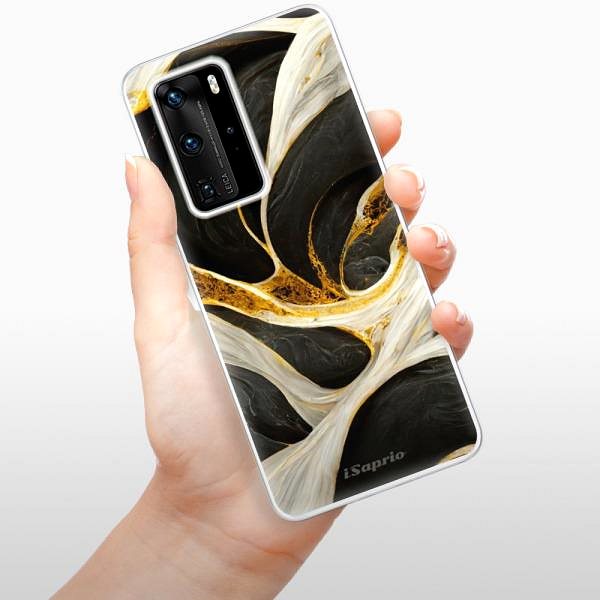Kryt na mobil iSaprio Black and Gold pre Huawei P40 Pro ...